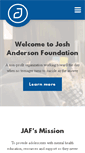 Mobile Screenshot of joshandersonfoundation.org